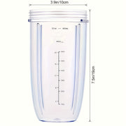 32oz Blender Cup with Flip-Top Lid Compatible with 600W and 900W Models BPA-Free Dishwasher Safe