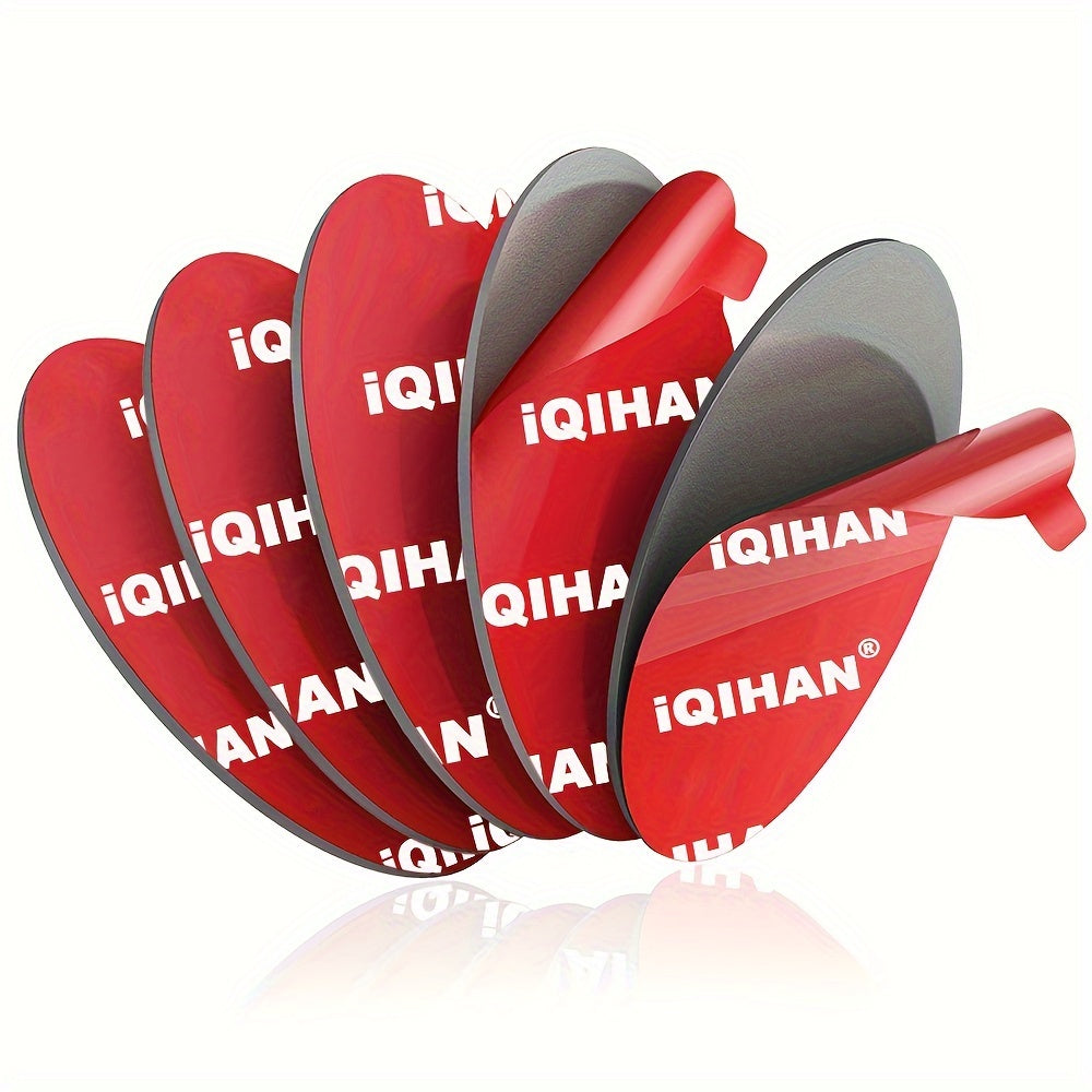 Комплект из 4 круглых клейких самоклеящихся подушечек для крепления на приборную панель автомобиля, 70 мм, термостойкие самоклеящиеся наклейки