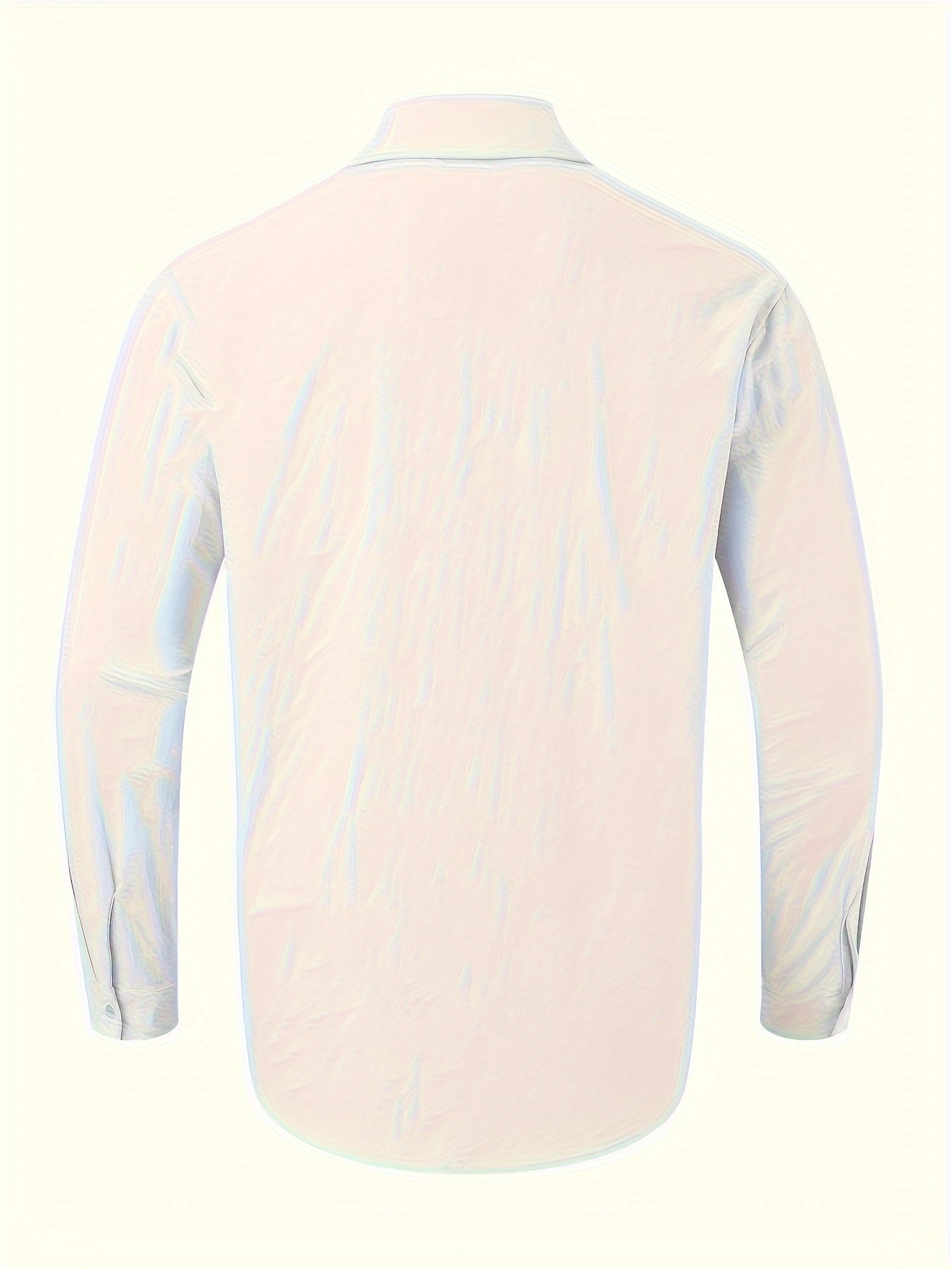 Men's Cotton Linen Blend Button-up Shirt with Chest Pocket Long Sleeve Casual