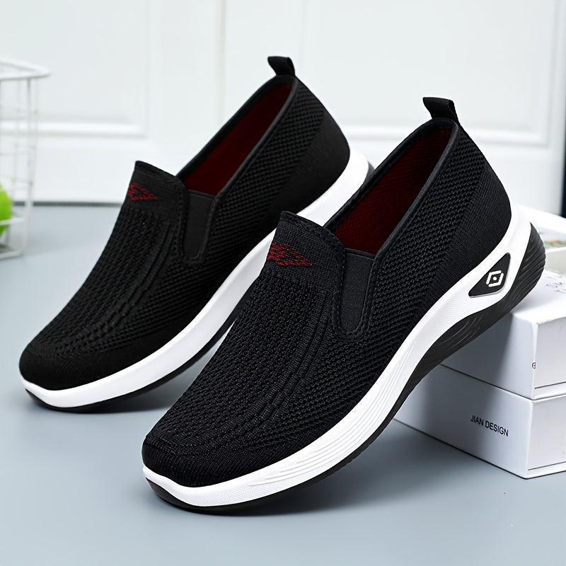 Women's Slip-On Sneakers Low Cut Comfort Walking Shoes Breathable Cushioned