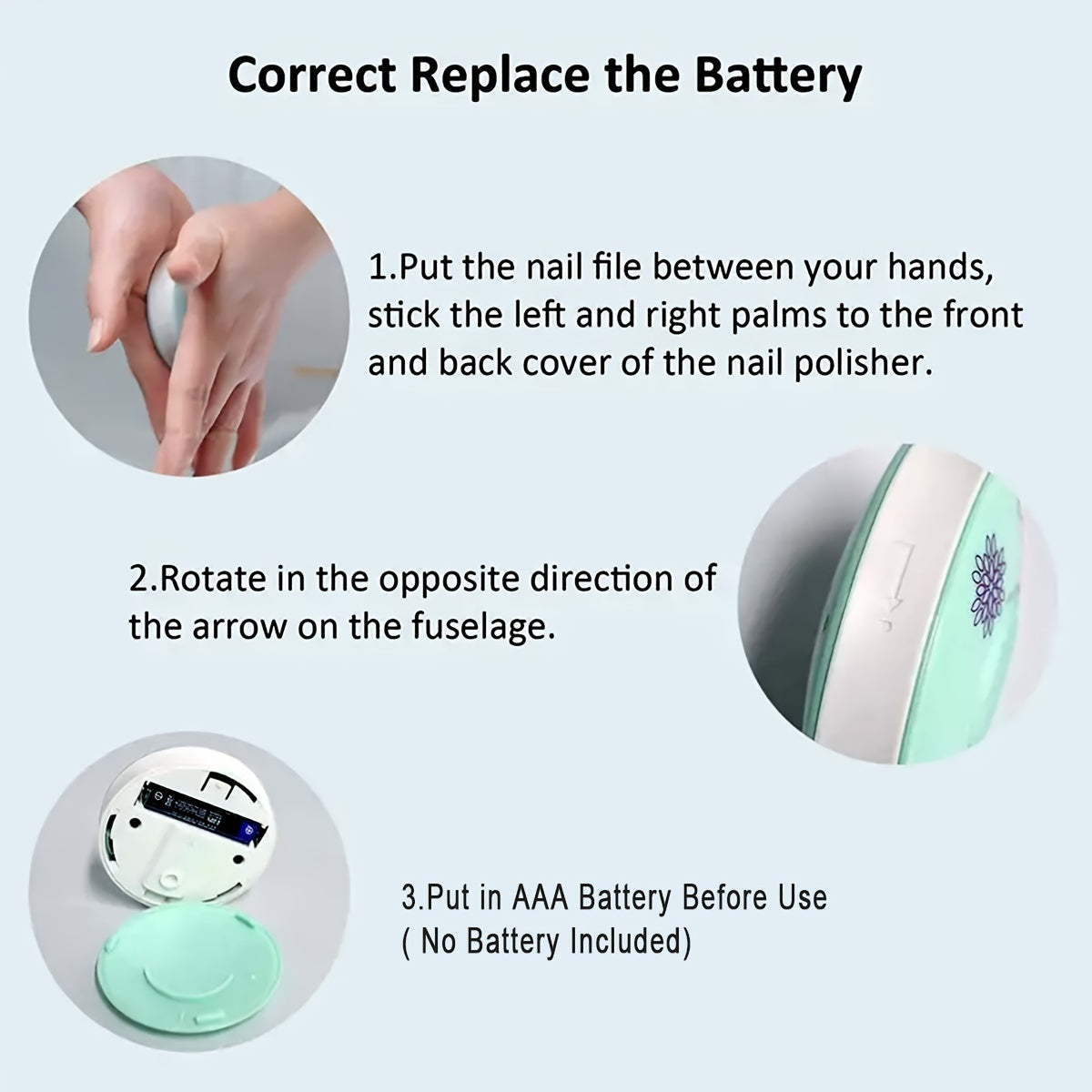 Kids and Teens Nail Care Kit Portable Electric Manicure Set Green