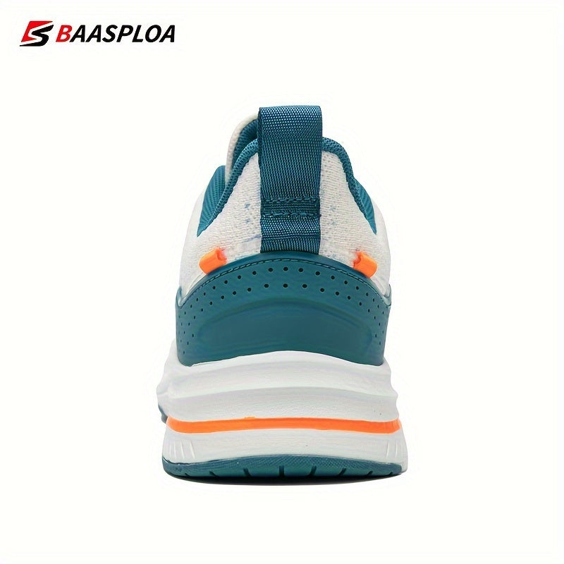 BAASPLOA erkaklar uchun qora va sariq yugurish poyafzallari, nafas oladigan to'r va MD/TPR taglik bilan kundalik va sport maqsadlari uchun.