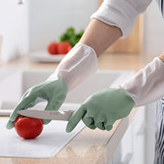 Three Pairs Waterproof Kitchen Cleaning Gloves Non-Slip Household Protection
