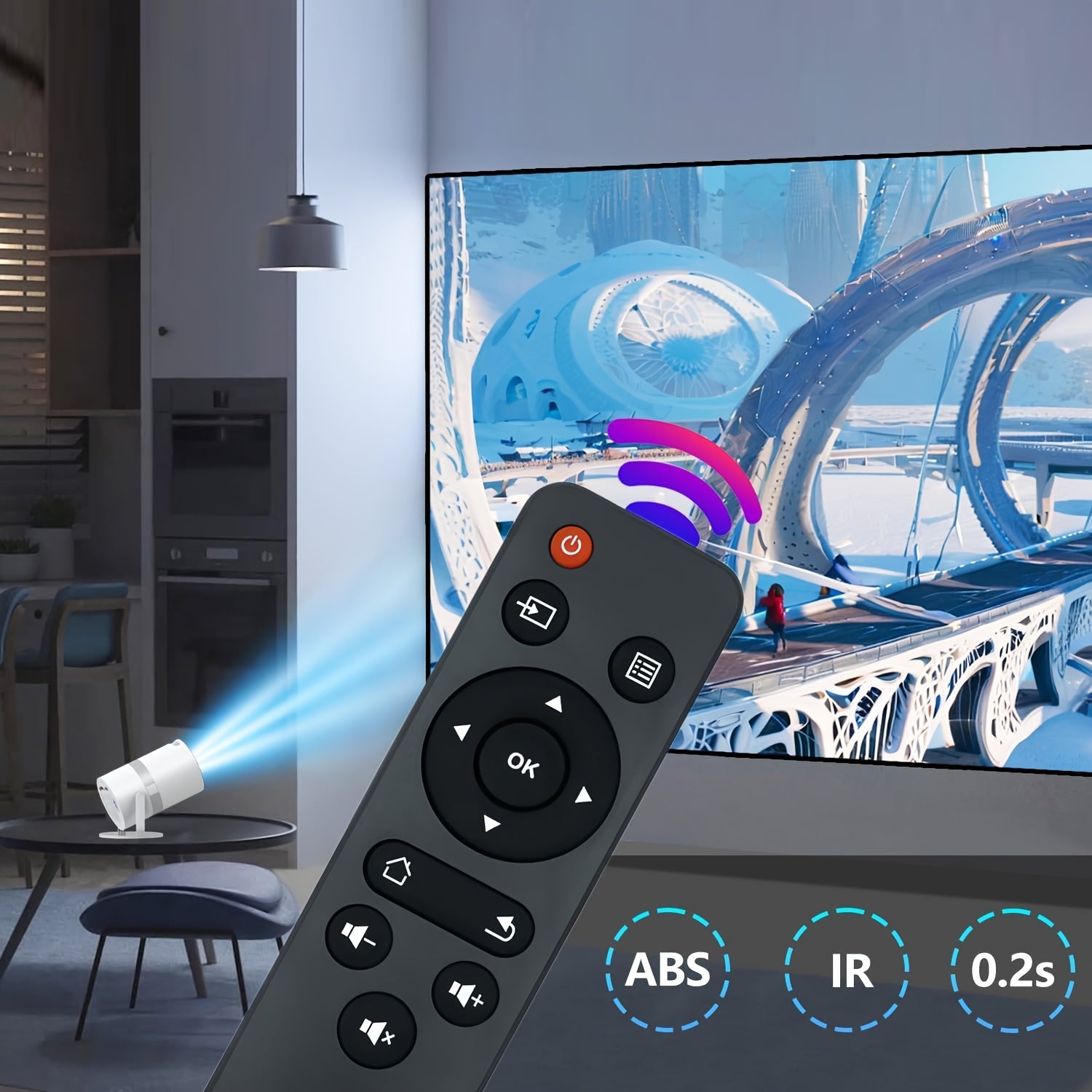 Control remoto de repuesto para mini proyector HY300 HY300PRO HY320mini HY320