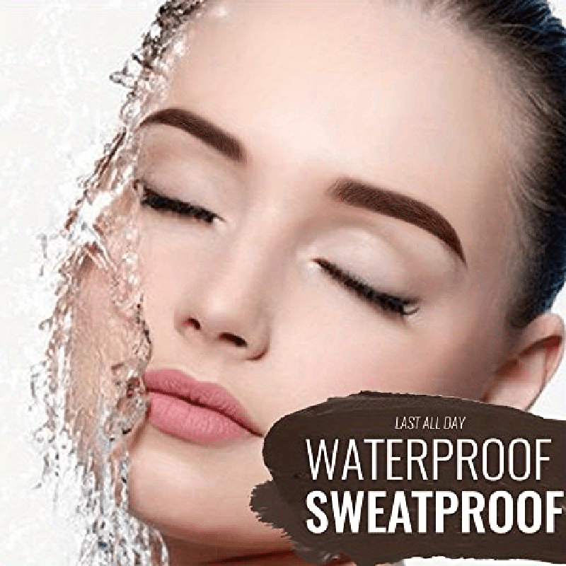 Professional Eyebrow Stamp Kit Waterproof Long-Lasting with Stencils and Brush