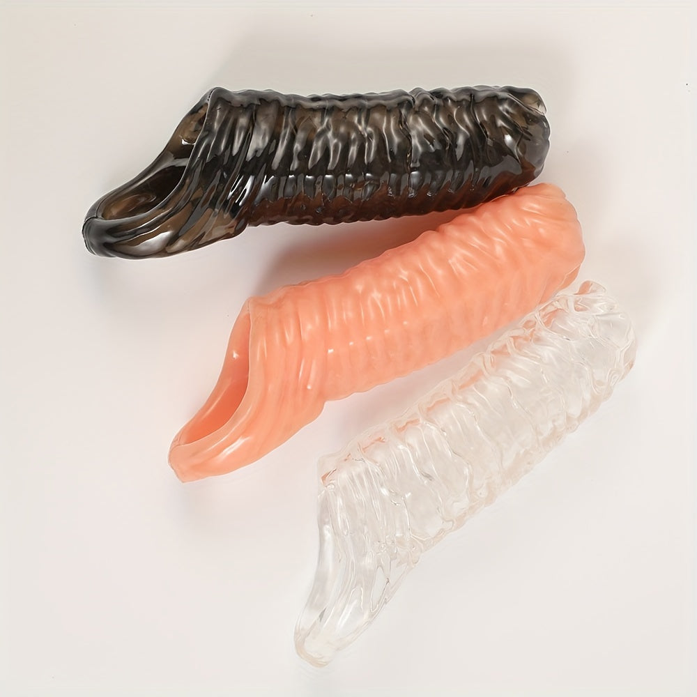 Men Soft TPE Penis Cover Reusable Sex Toy for Men