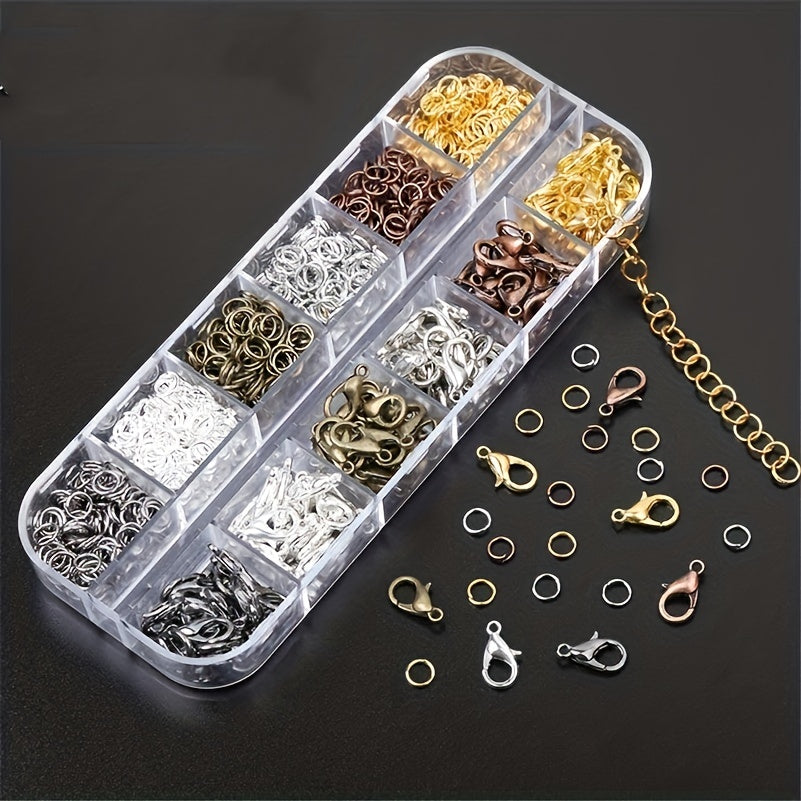 Set of Jewelry Findings Lobster Clasps Jump Rings for Bracelets and Necklaces
