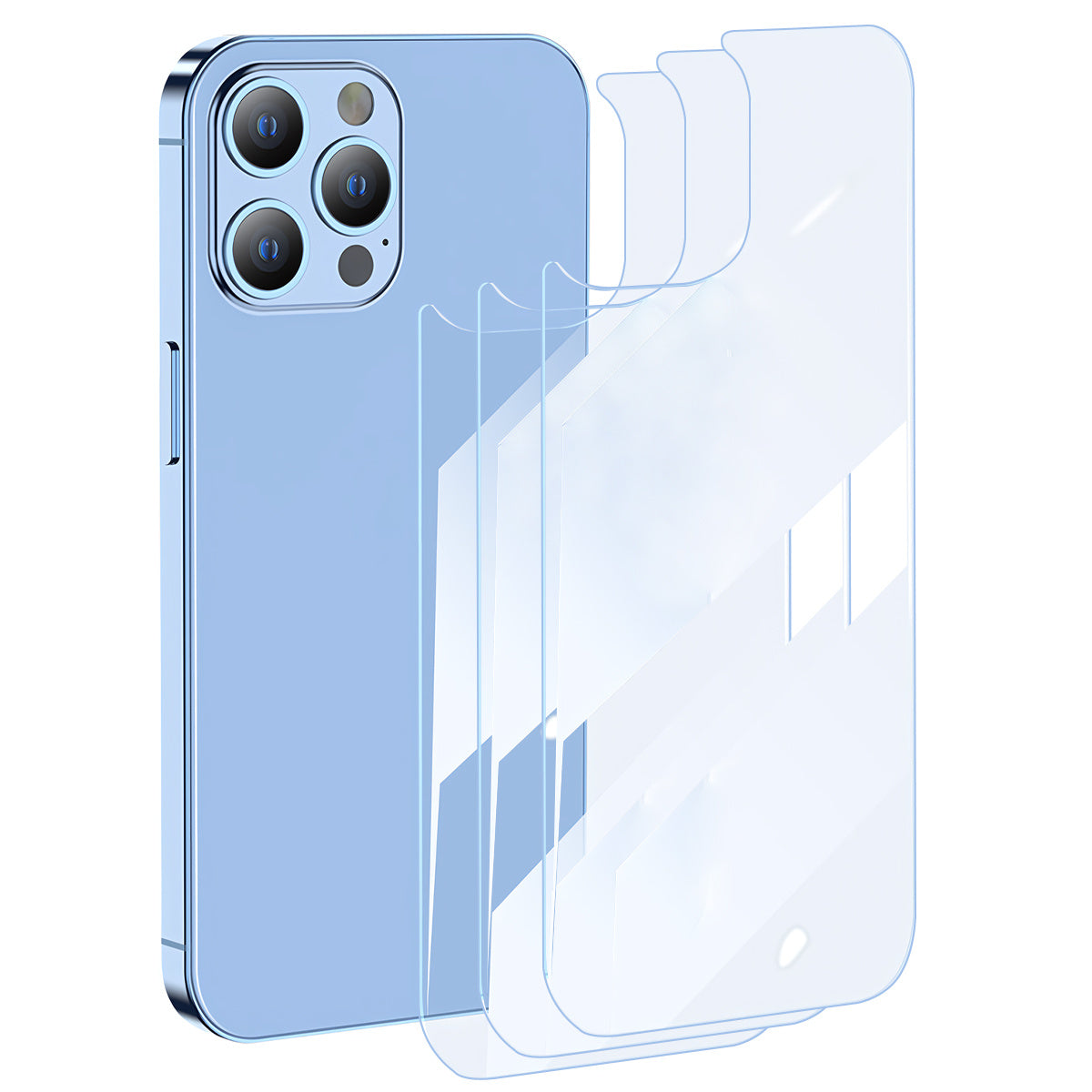 2 шт. закаленного стекла для задней пленки для защитного стекла iPhone высокого разрешения, против царапин