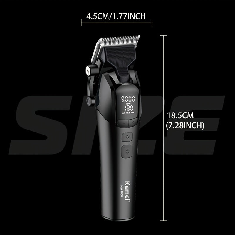 Cortapelos profesional con hoja DLC, gran capacidad, carga rápida USB, accesorios de peine de múltiples estilos, regalo para hombres