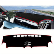 Чехол для приборной панели автомобиля против царапин, интерьер, красная боковая часть для внедорожника