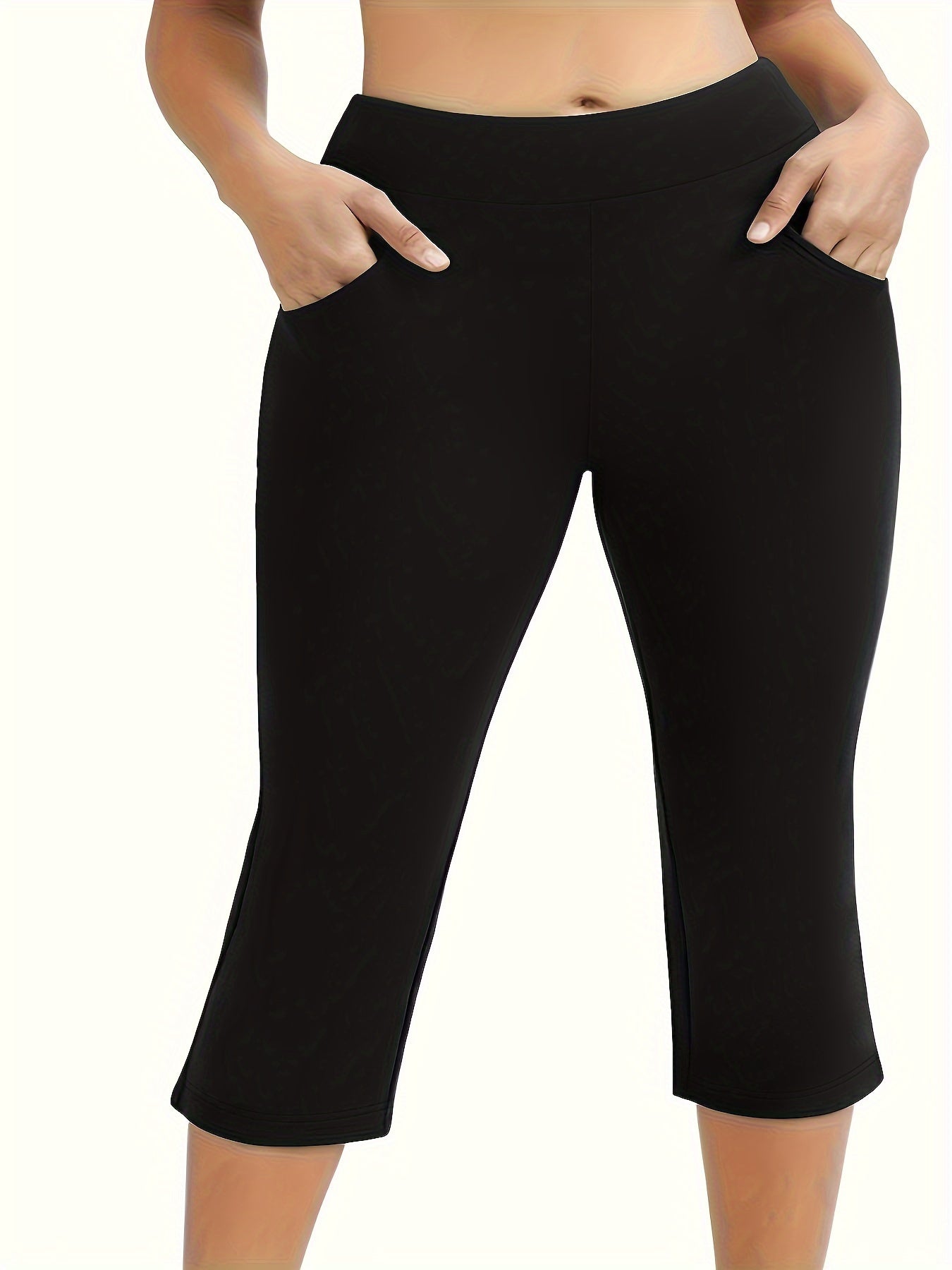 Women's Plus Size Tights Flexible Stretch Black Comfortable Durable