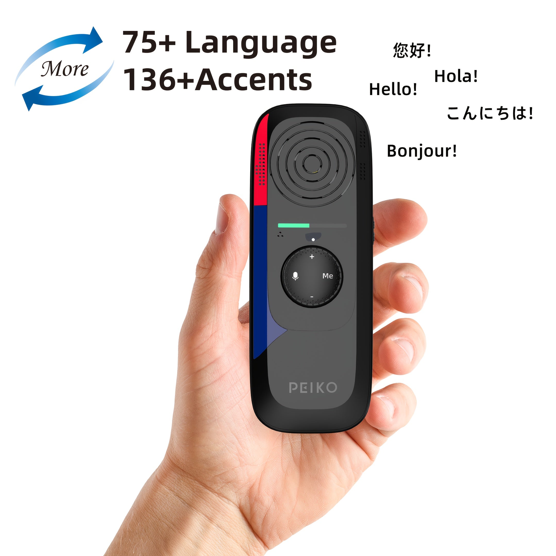 Portable Language Translator Device with 75+ Languages and Offline Support