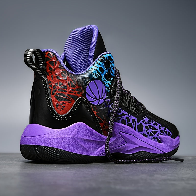 Kids Basketball Shoes Breathable Lightweight Casual Sneakers for Boys and Girls