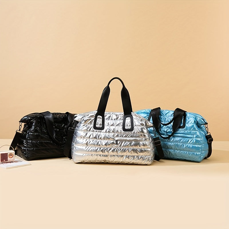 Bolsa de hombro de tela Oxford impermeable con gran capacidad y pequeño almacenamiento interno para viajes informales y desplazamientos