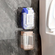 Yopishqoq o'rnatish bilan plastik mato ushlagich, devorga o'rnatiladigan nam tozalovchi vosita tarqatuvchisi va yuz sochiq saqlash joyi. Halloween va Rojdestvo davrida hammom, oshxona yoki hojatxona bezatish uchun ideal.