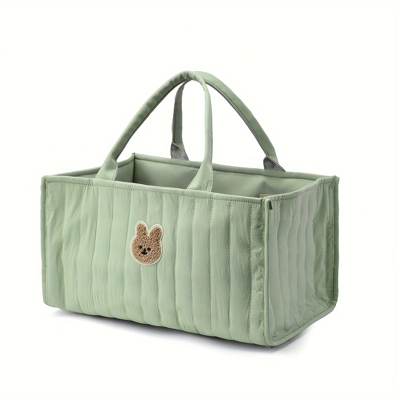 Large Capacity Foldable Diaper Caddy Organizer for Baby Essentials Storage Basket