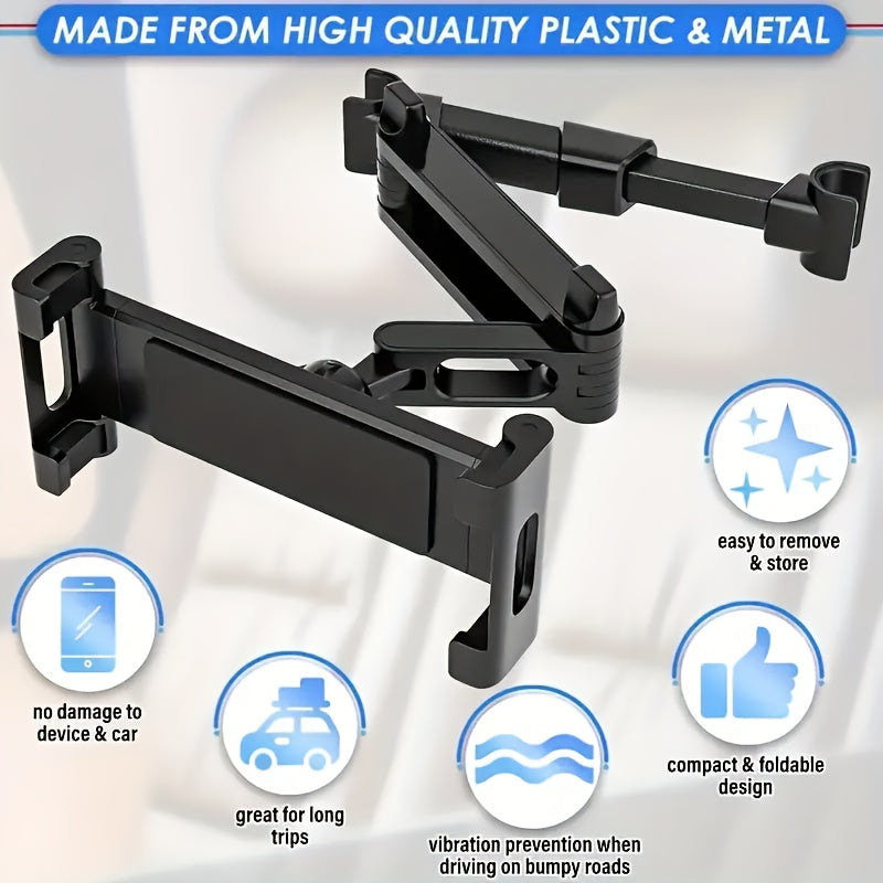 Universal Telescopic Car Headrest Mount for Tablet Phone Adjustable Holder