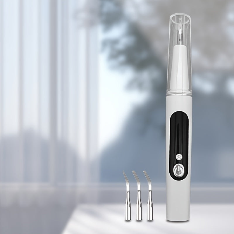 LED chiroq bilan zaryadlanadigan tish tozalagich, 4 ta almashtiriladigan bosh, Type-C zaryadlash, portativ elektr dizayni, sovg'a uchun mos.