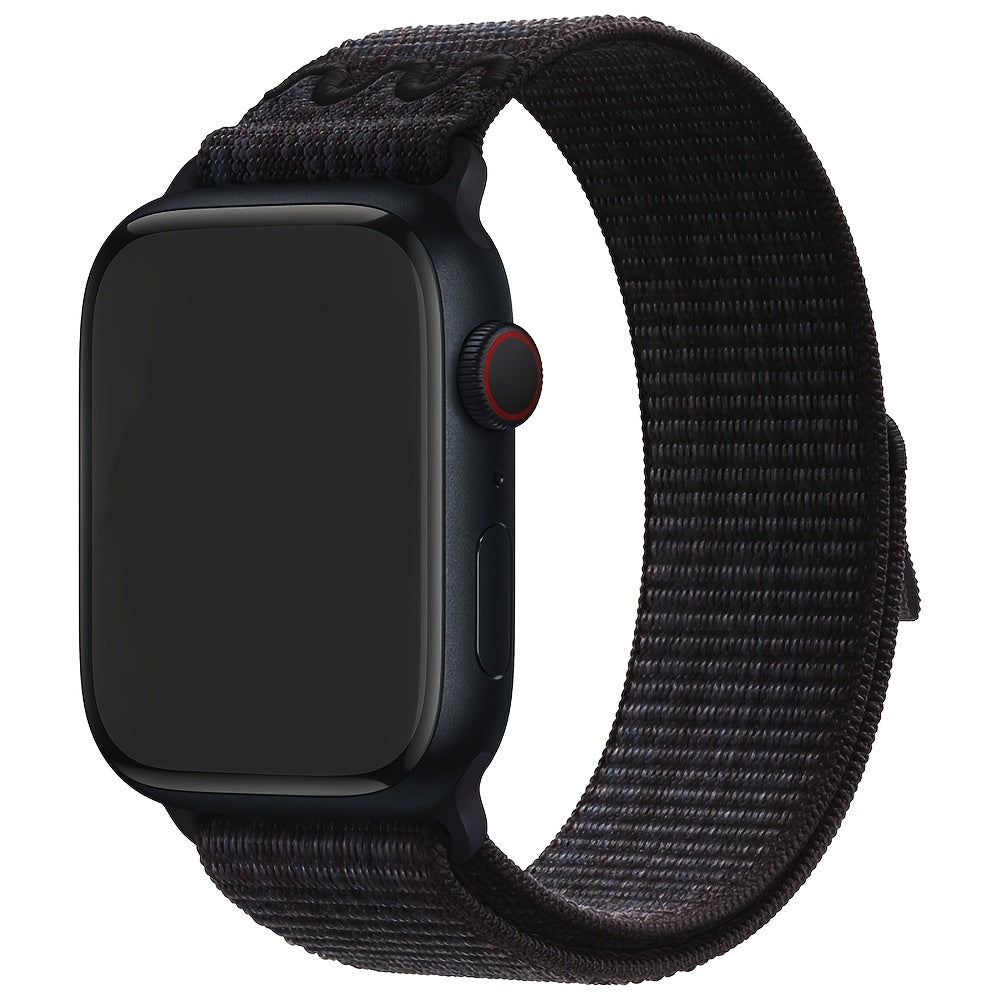 Nylon Elastic Solo Loop Strap for Apple Watch Series 1-10 Adjustable Sport Wristband for Men and Women