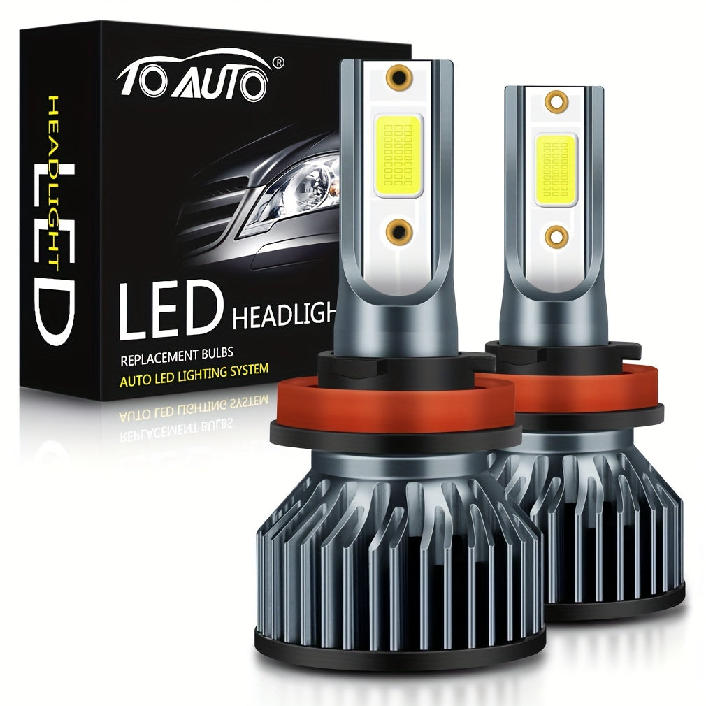 2pcs H4 LED Headlight Bulbs 6000K 40W for Car Headlights Fog Lights