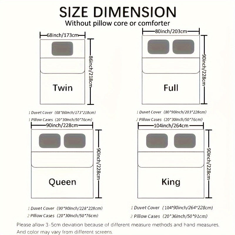 Black and Gold Floral Duvet Cover Set 100% Polyester with Zipper Closure and Pillowcases