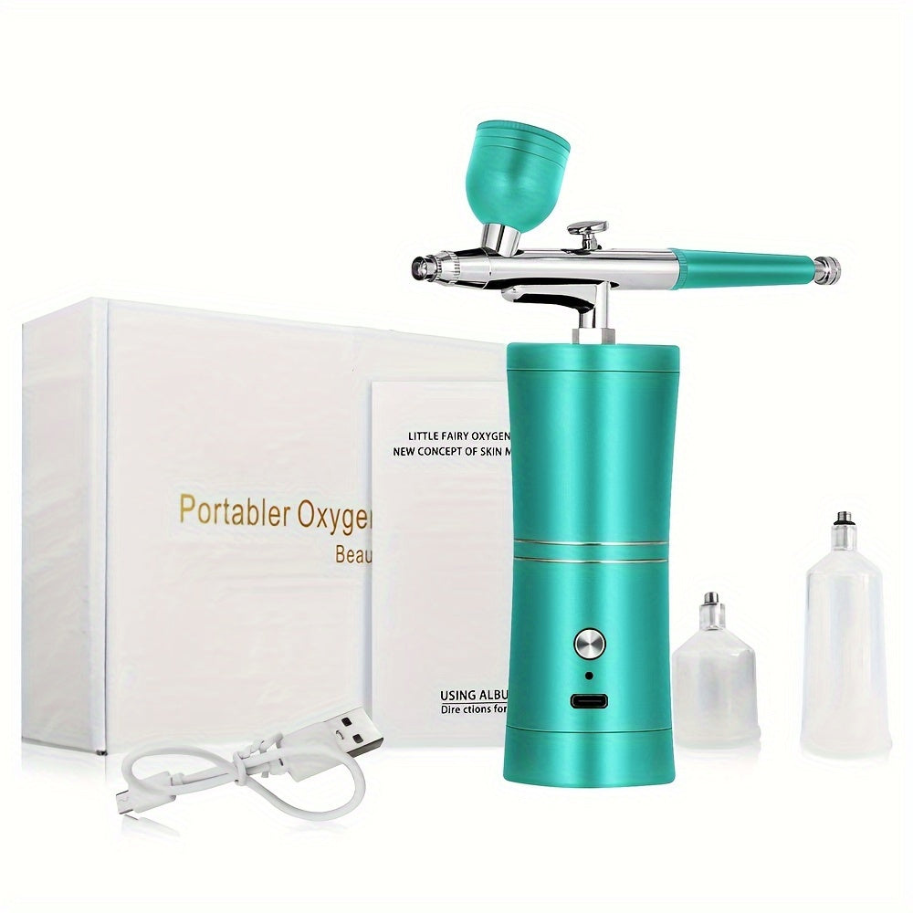 Compact Airbrush Kit with Rechargeable Battery, Mist Sprayer, Spray Gun for Nail Art Crafts and Tattoos