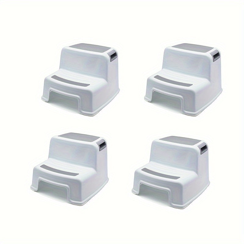 Juego de taburetes de plástico para niños antideslizantes fáciles de limpiar de 3 a 12 años