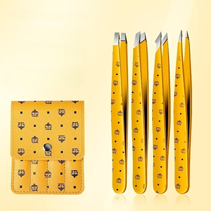 Professional Tweezers Set for Hair Removal, High Precision, Beard and Eyebrow