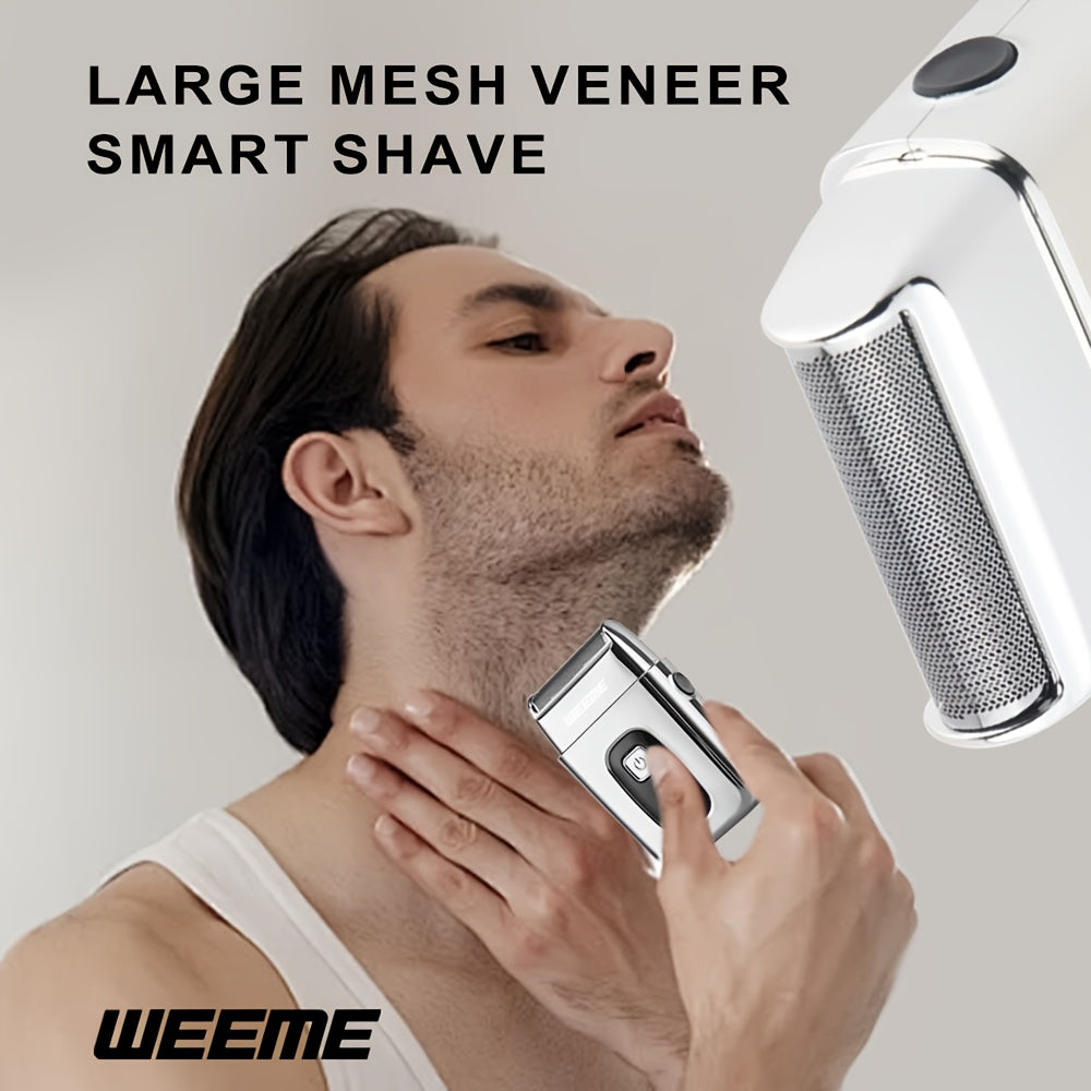 Electric Razor for Men USB Rechargeable LED Display Quick Charge 60+ Min Battery