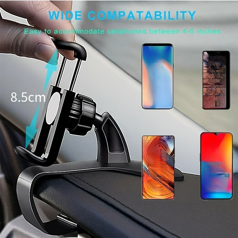 Universal avtomobil telefon uchun tutqich 360° burilish sozlanadigan o'rnatish uchun smartfonlar