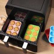 Silicone tuxumcha qattiq 6 teshikli oziq-ovqat uchun mo'ljallangan issiqlikka chidamli pishirish panasi