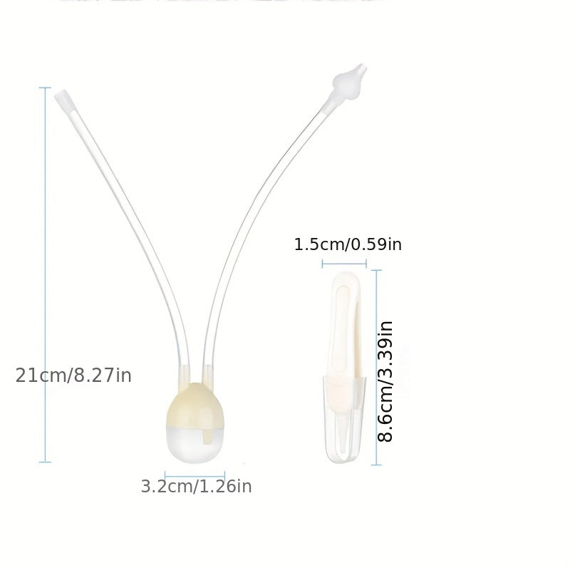 Newborn Baby Nasal and Oral Suction Devices Set for Snot Removal and Oral Care