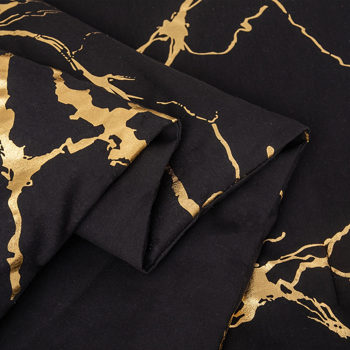 Luxury Comforter Set with Bronzing Marble Print 2/3 Piece Soft Skin-Friendly Bedding