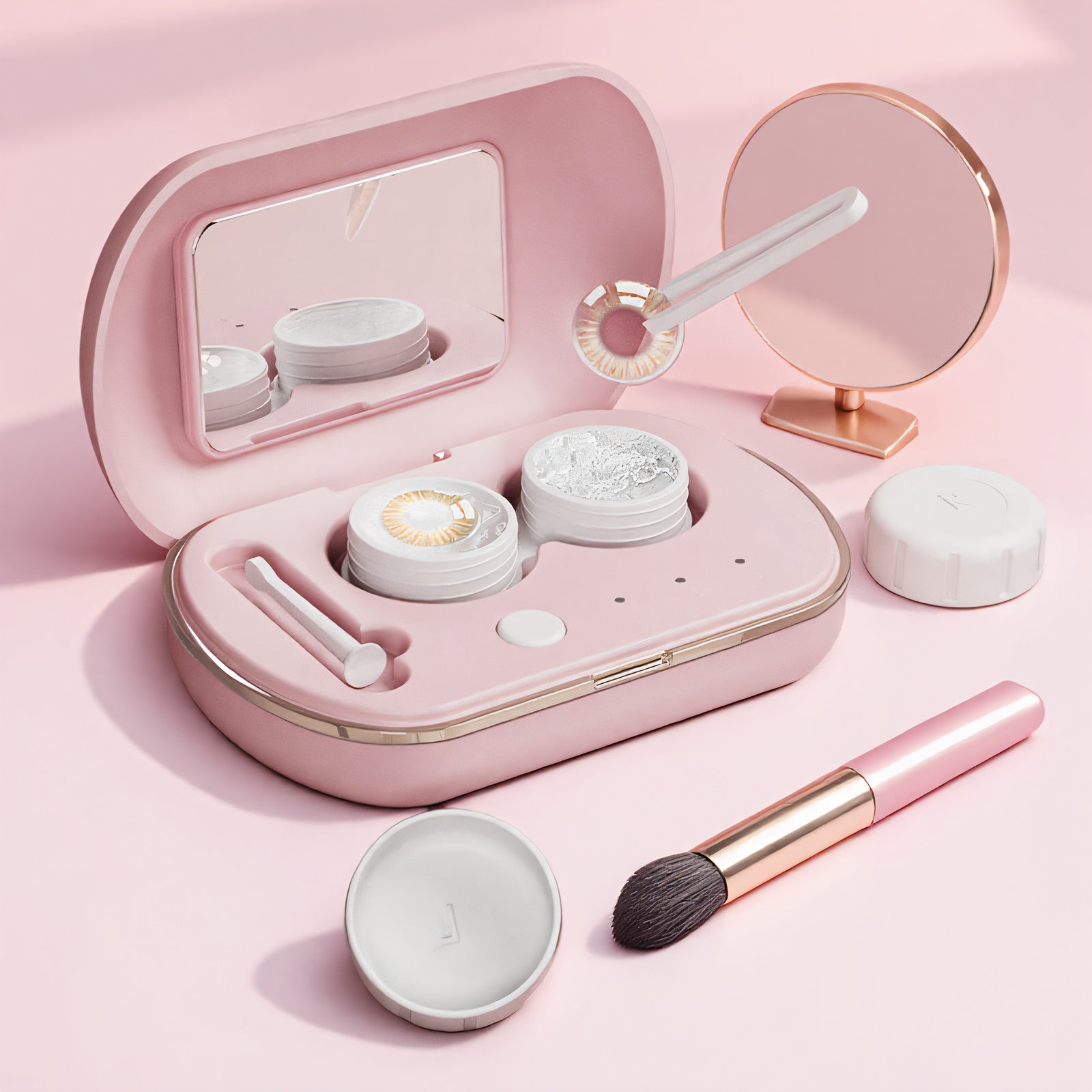 2025 Compact Rechargeable Contact Lens Cleaner for Home Office Travel