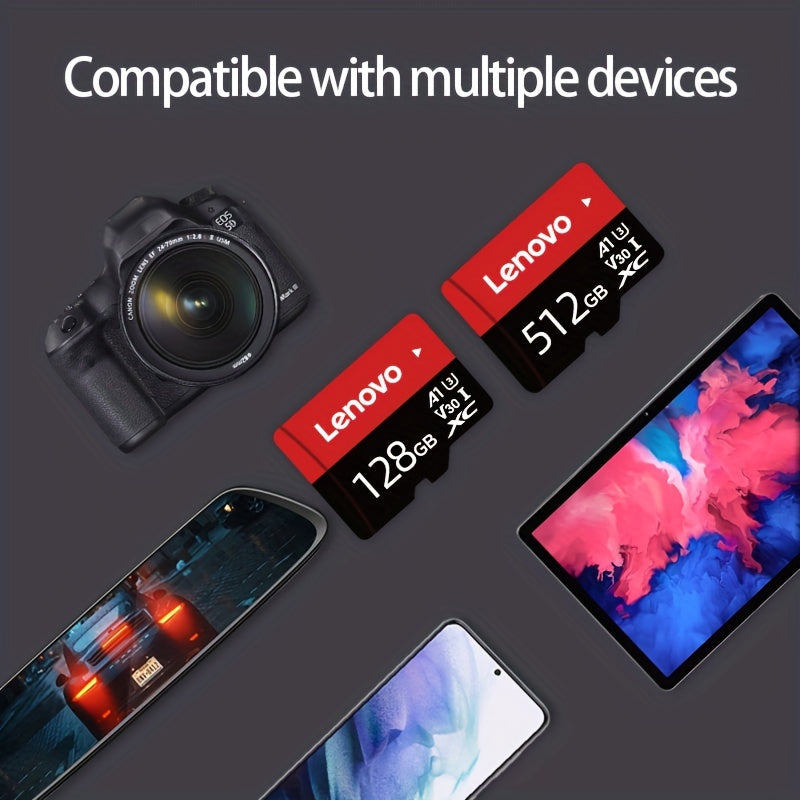 High-Speed SD Card 32GB 64GB 128GB 256GB UHS Class 10 V30 A1 Micro SD Adapter