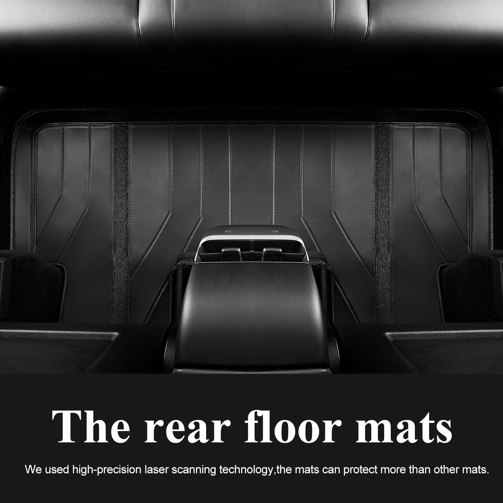 Car Floor Mats Set for Tesla Model 3 2020-2023 Non-Slip All-Weather 6 Pieces