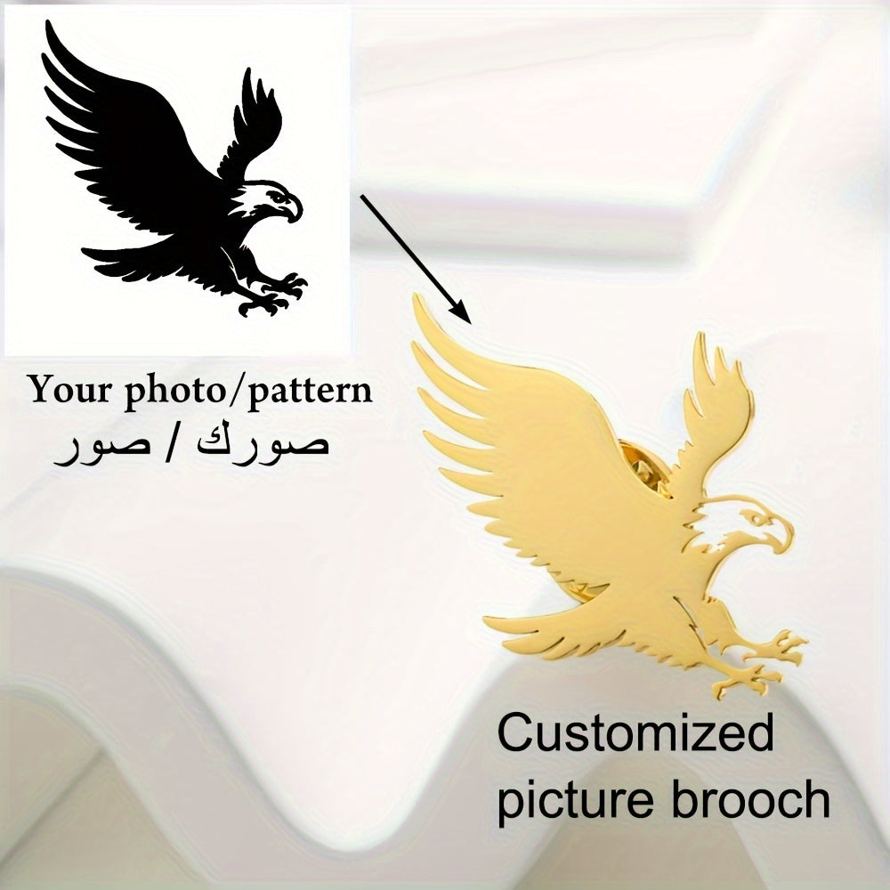 Shaxsiylashtirilgan zanglamaydigan po'latdan yasalgan broshlar, maxsus logotiplar va oilaviy sovg'alar