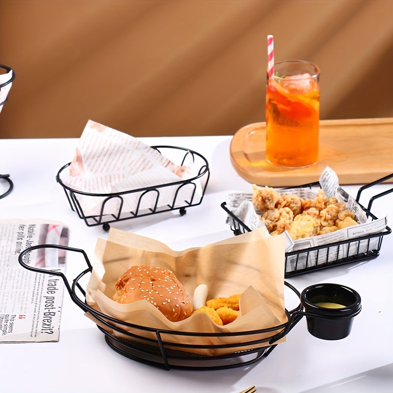 100 Square Paper Doilies Oil-Absorbing Disposable Baking Liners for Kitchen