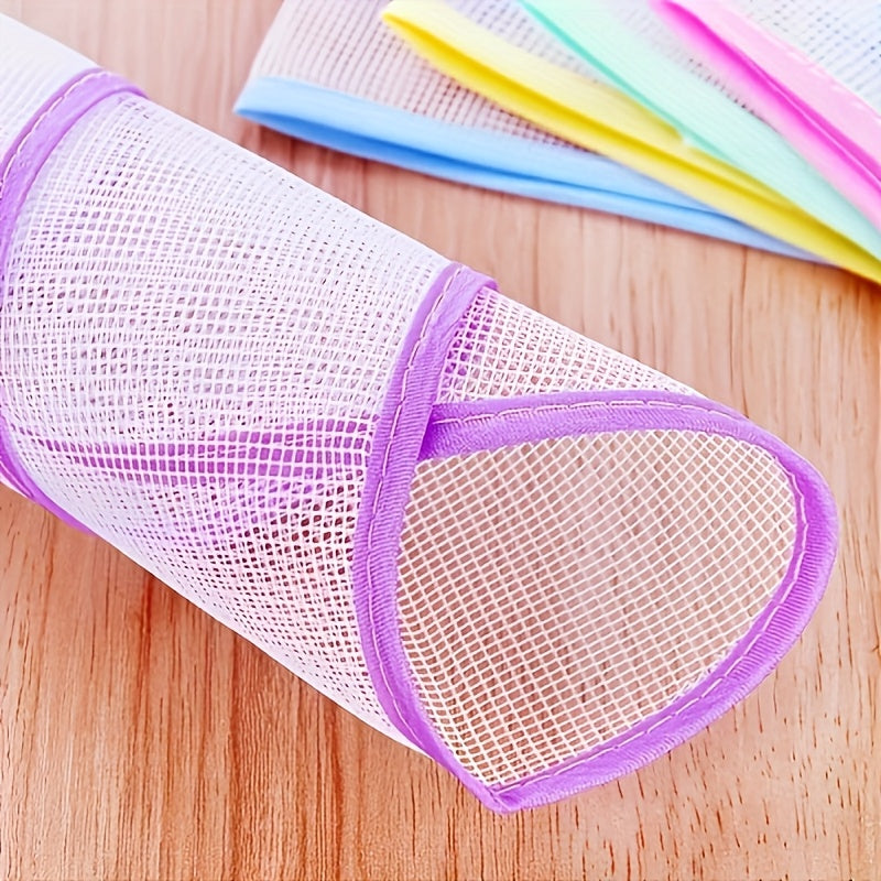 Manta de malla para planchar resistente al calor, color púrpura y gris, flexible