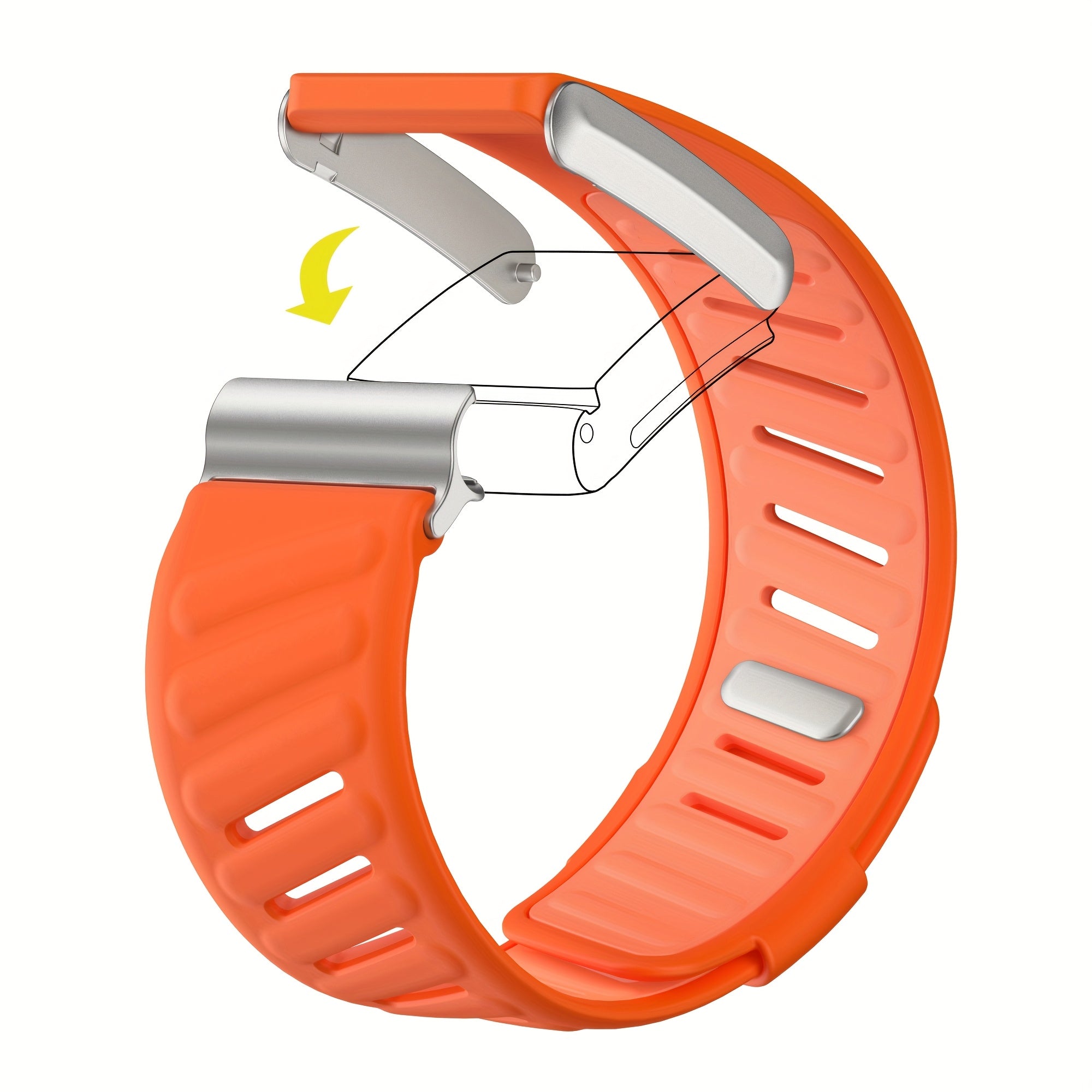 Adjustable Silicone Sport Wristband for Men and Women No Battery Included