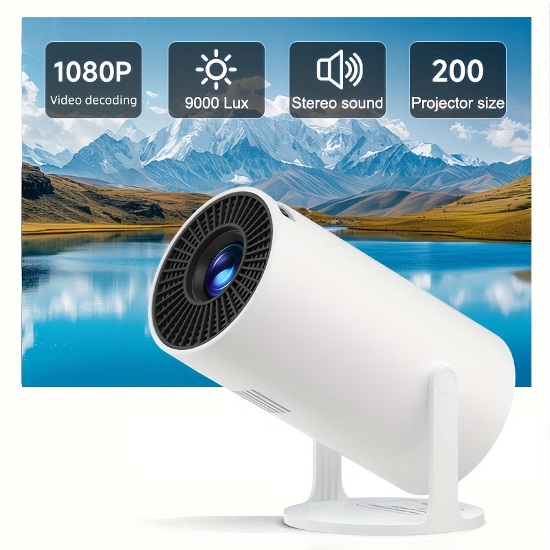 Мини портативный HD-проектор с регулируемым углом 180° и коррекцией трапеции