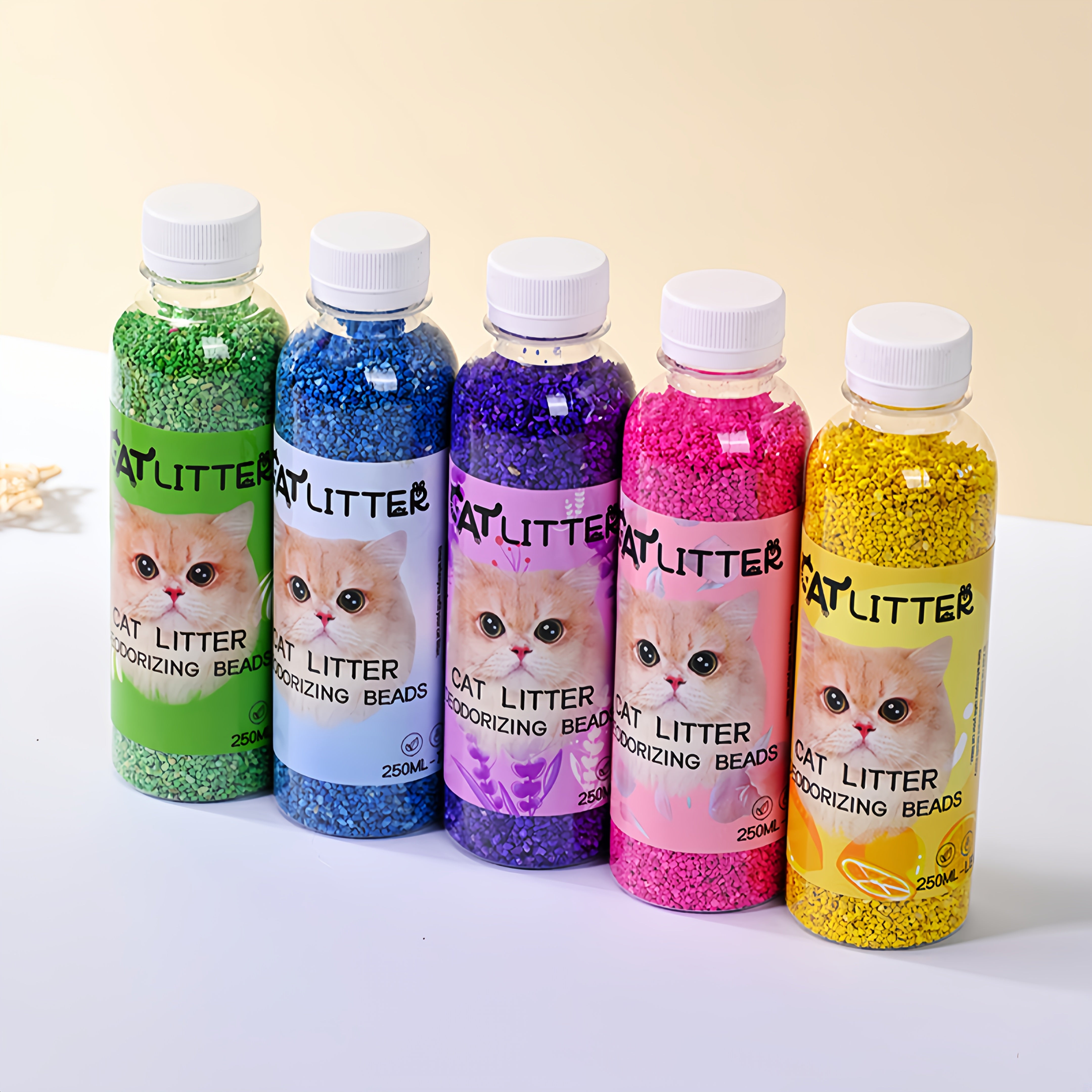 Cat Litter Deodorizer Bottle Eliminates Odors Freshens Litter Box Safe for Cats