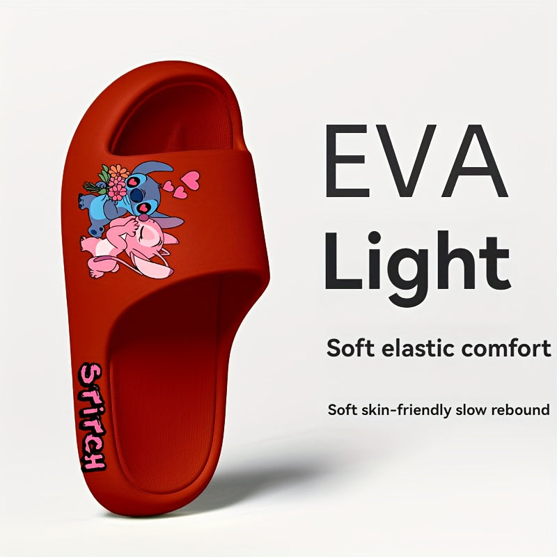 Women's EVA Slippers Summer Thick Sole Slides with Soft Insole Black