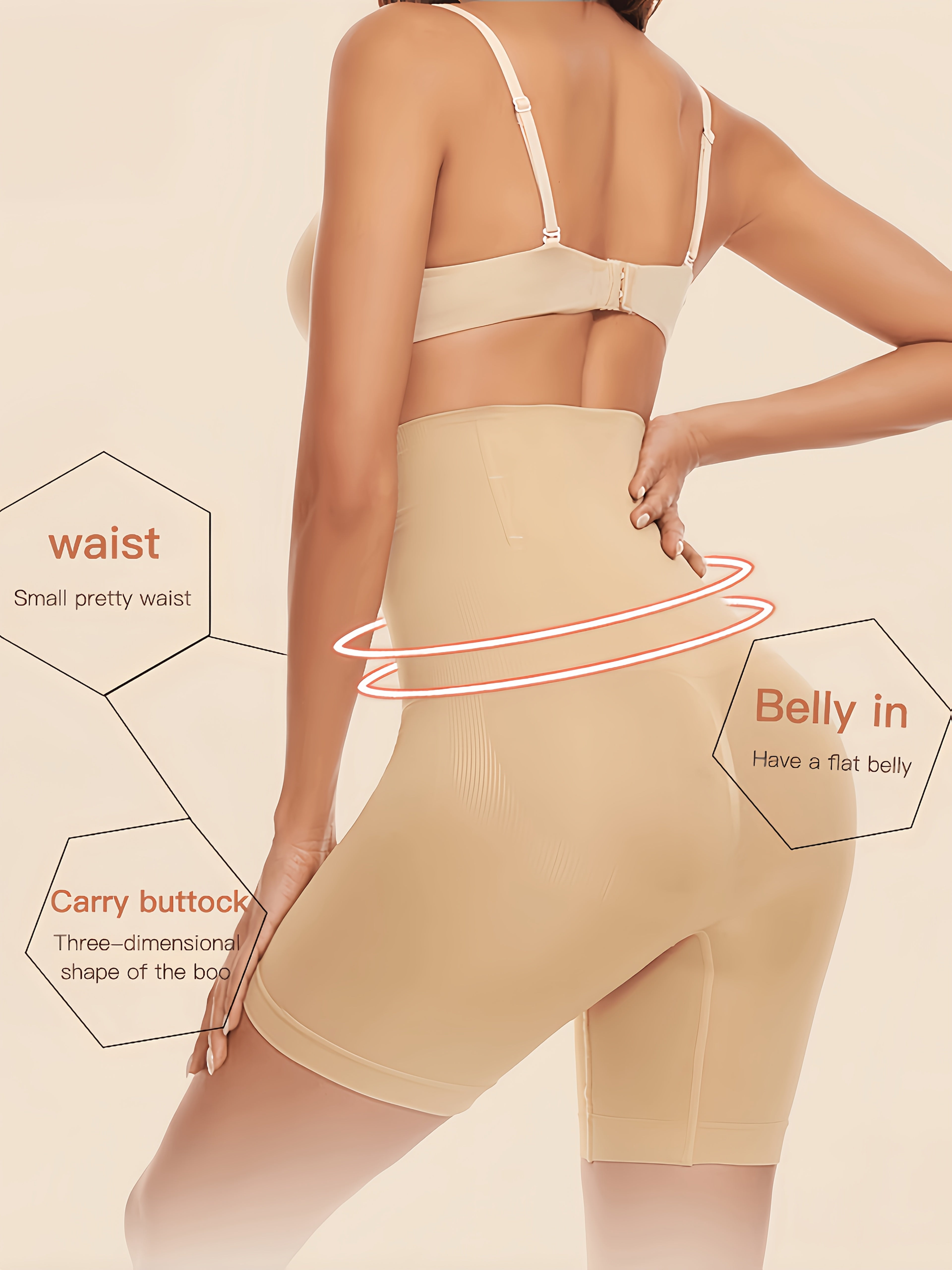 Шорты с высокой талией для женщин для послеродового восстановления и фитнеса, с функциями контроля живота и подъема ягодиц.