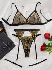 Lingerie Set Women's Lace 5-Piece Comfortable Underwear Collection