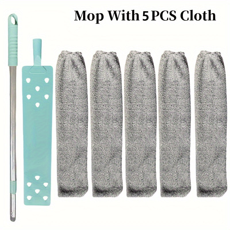 Tezkor tortiladigan chang tozalash tayoqchasi: shift, yotoq, divan va polni tozalash uchun uzoq masofa - batareyaga ehtiyoj yo'q.