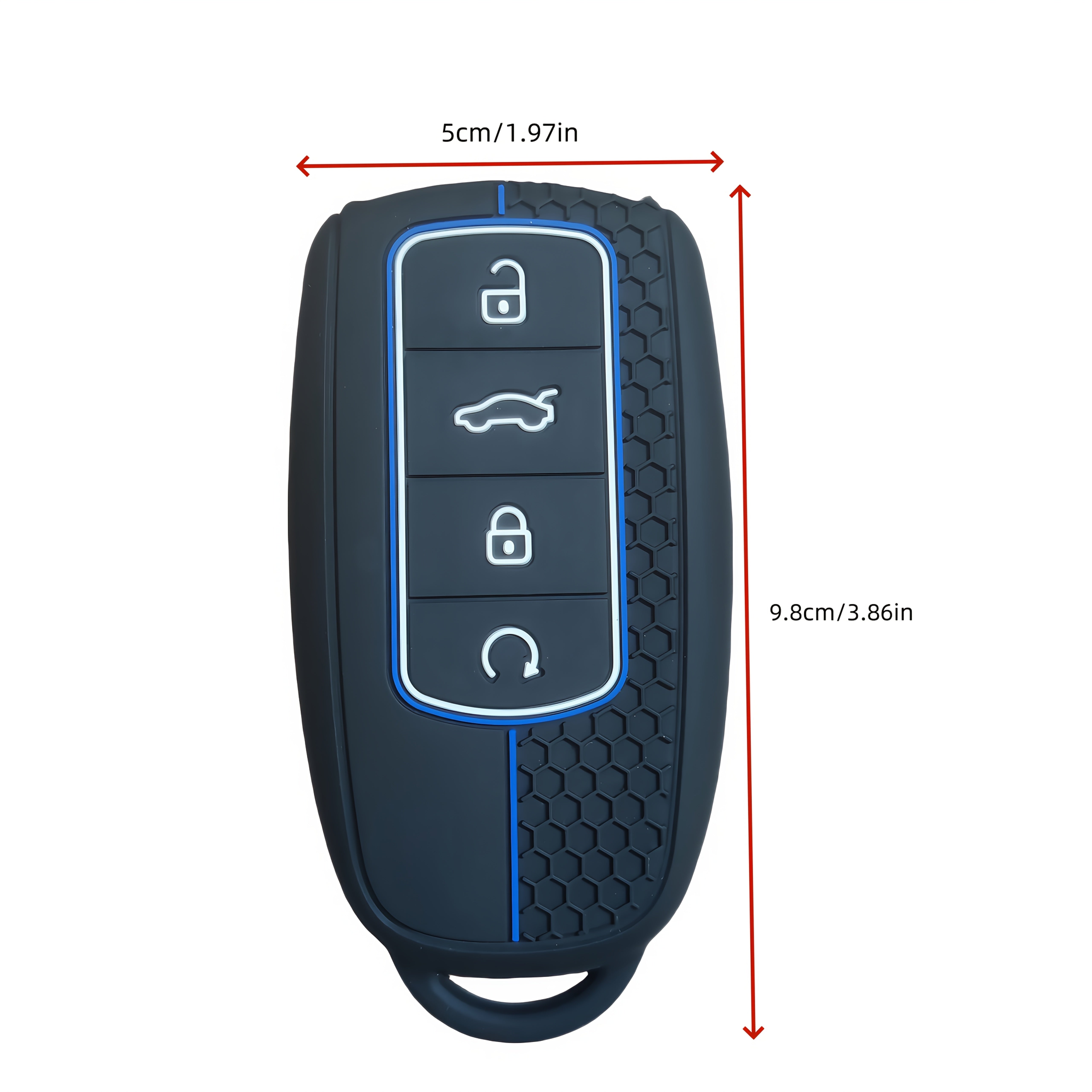 Car Key Cover Silicone Protective Case for Compact SUV with Drop Protection
