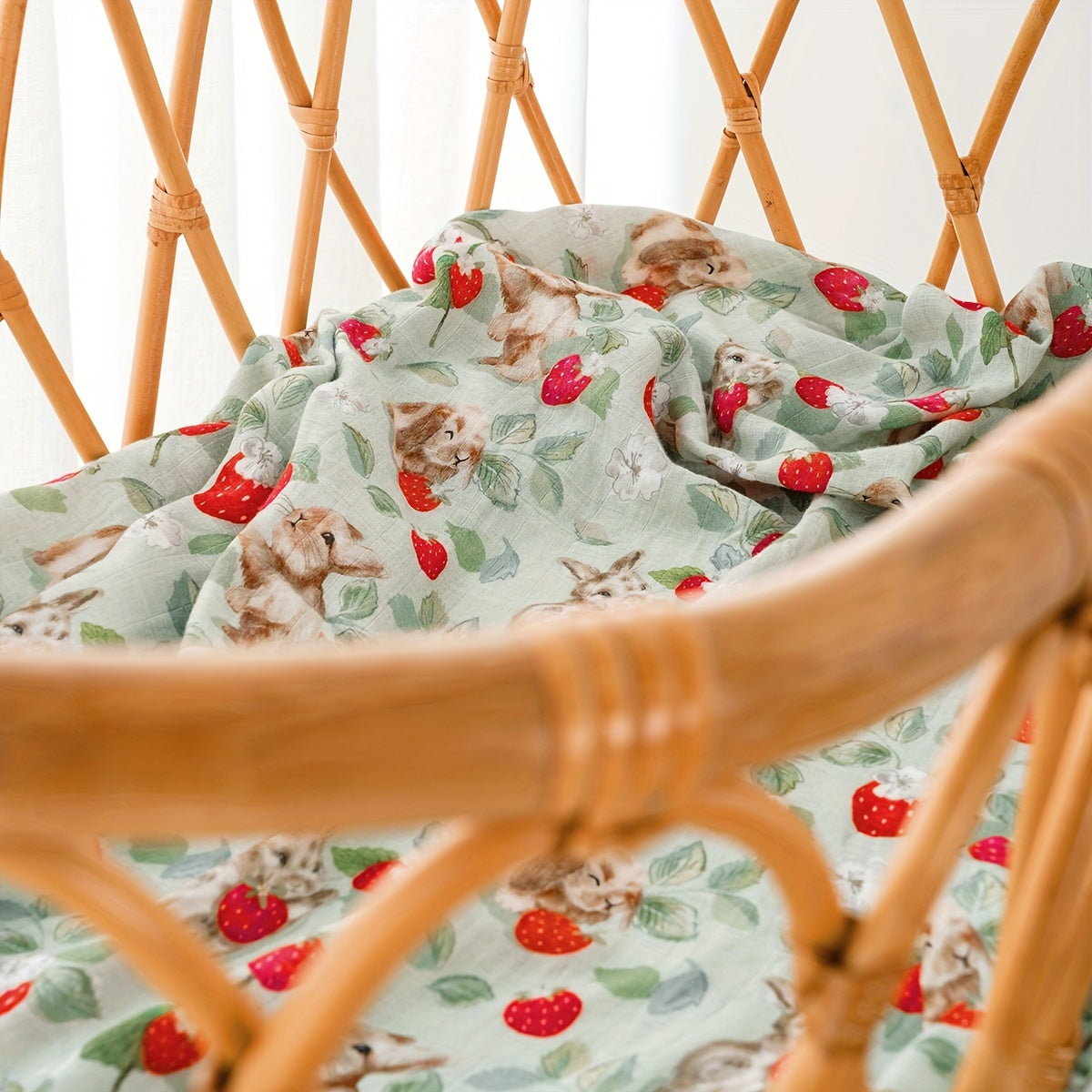 Baby Soft Bamboo Muslin Swaddle Blanket for Newborns and Infants