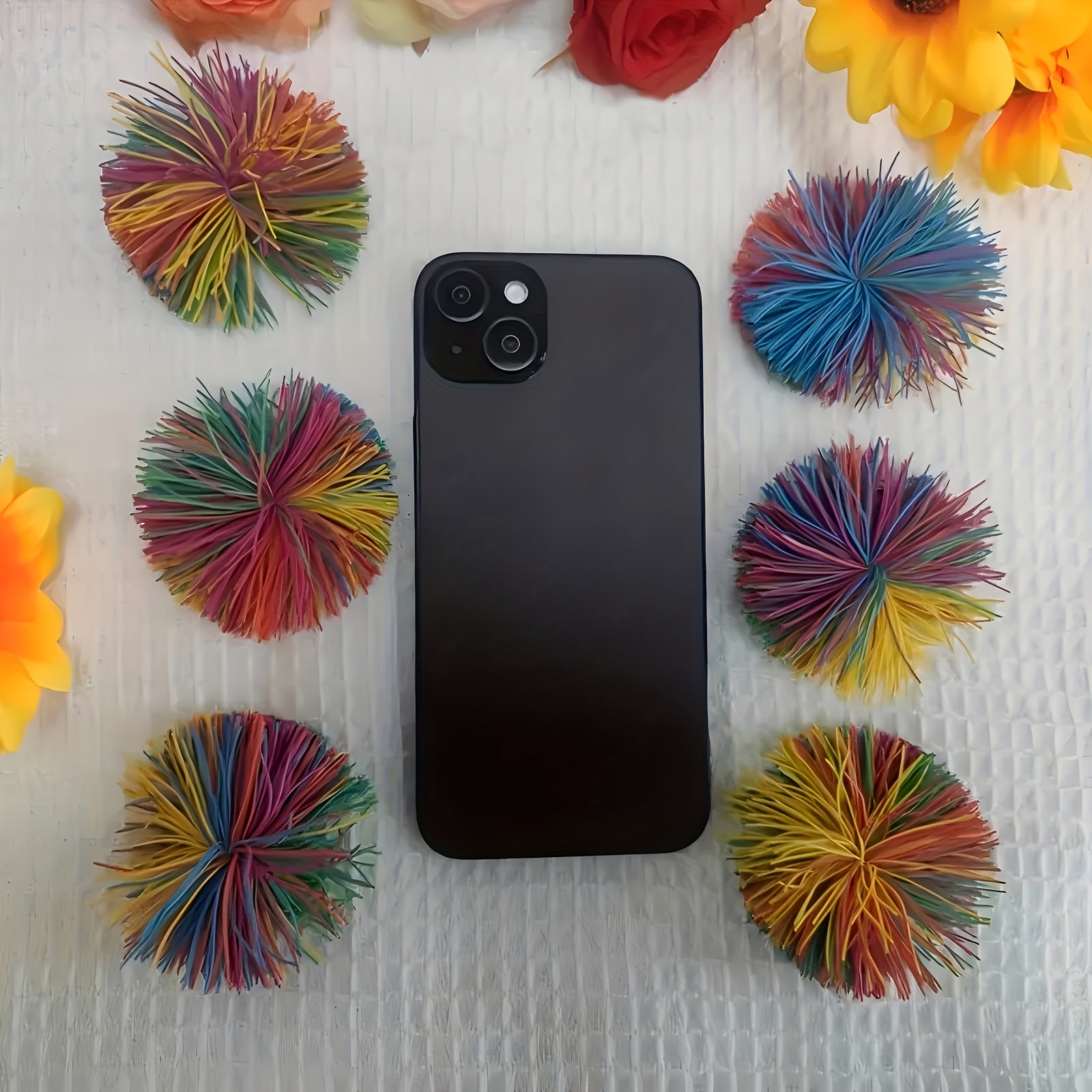 Sensory Toy Set for Kids and Adults Bouncy Rainbow Soft Balls