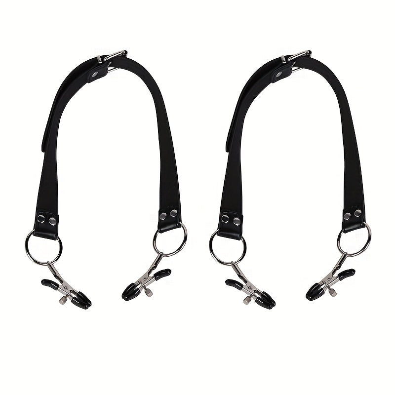 Adult Women Silicone Pussy Spreader Clamps Nipple Clamps Restraint Toys